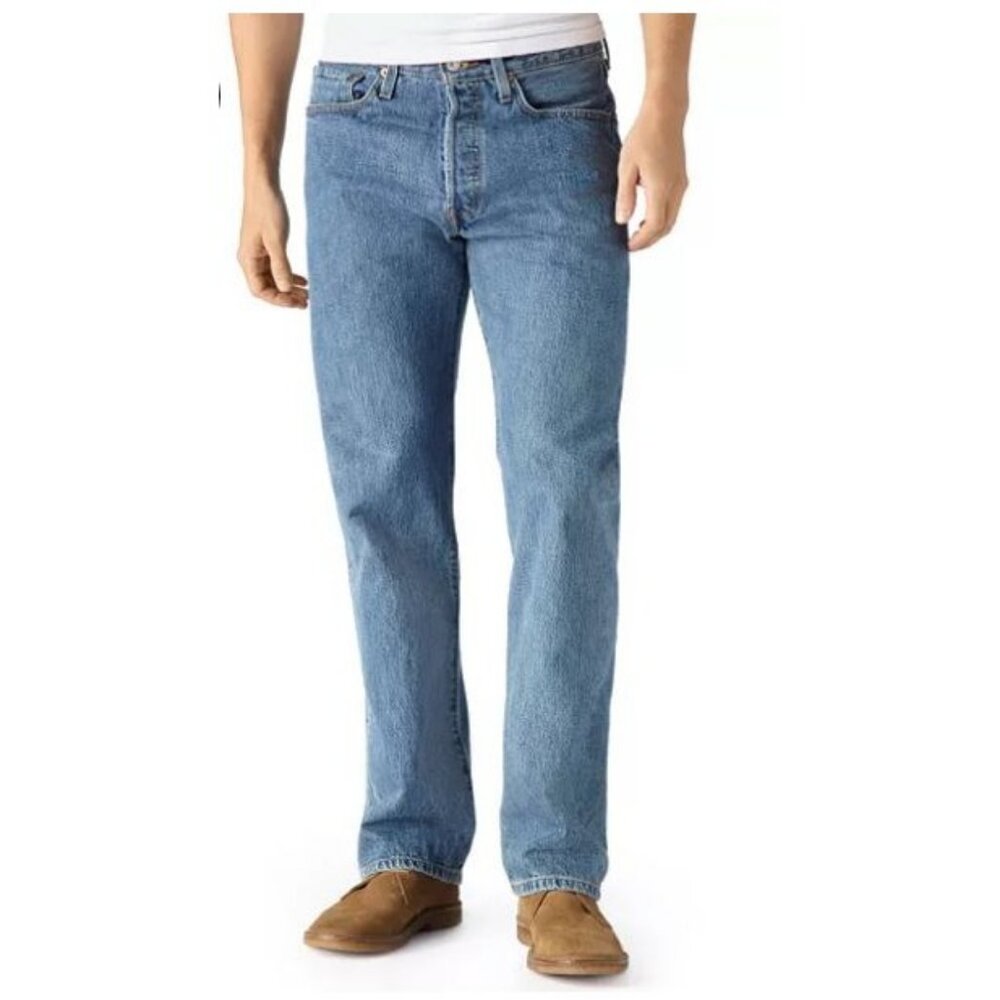 Levi's Mens jeans 501 Original Stretch Size 42x32 Straight Leg NEW WITH TAGS!